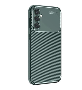 Samsung Galaxy S25 Kılıf Auto Focus Karbon Kapak - Koyu Yeşil
