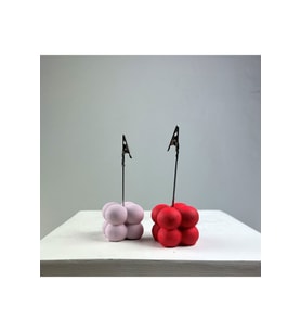 Bubble Not Tutucu 2'li Set ( Pembe-kırmızı )
