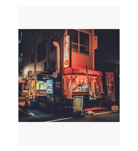 Tokyo Lo-fi Vibes Tablo Ahşap Poster Dekoratif