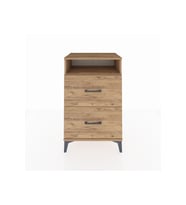 Hyperion Komodin Tek Raflı 2 Çekmeceli 60x44x96 Çam-Çam