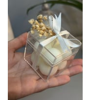 25 Adet Hediyelik Bubble Mum (Krem)