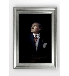 Gümüş Çerçeveli Atatürk Tablo cv1044