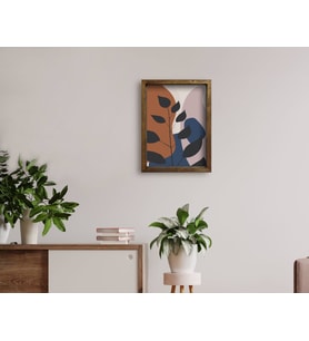 BK Home Doğal Masif Ahşap Çerçeveli Tablo 45x65cm-90