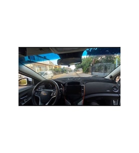 2010+ Modellerine Uygun Chevrolet Cruze Torpido Koruma Halısı Siyah Kenar Renk Siyah