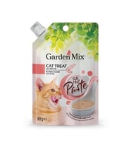 Garden Mix Tavuk ve Karides Ezmeli Sıvı Kedi Ödül Maması 80 Gr (Krem)