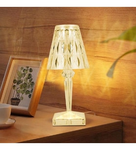 Kristal Led Masa Lambası Fişli  (Karışık)