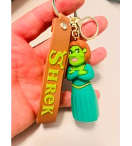 Shrek Prenses Fiona Silikon Figürlü Anahtarlık – Karakter Çanta & Araba Süsü
