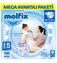 Molfix Mega Paket Bebek Bezi 5 Beden 100 Adet