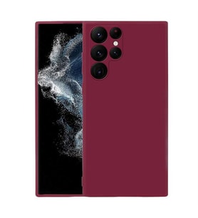 Coverzone Samsung Galaxy S22 Ultra ?le Uyumlu K?l?f Z-Mara Lansman Vieri Tam Koruma Arka Kapak Kamera Koruma �?k?nt?l? P�r�zs�z Y�zey Mor