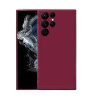 Coverzone Samsung Galaxy S22 Ultra ?le Uyumlu K?l?f Z-Mara Lansman Vieri Tam Koruma Arka Kapak Kamera Koruma �?k?nt?l? P�r�zs�z Y�zey Mor