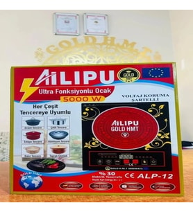 Ailipu/alipu 5000 Watt Her Tencereye Uyumlu Ocak (Kırmzı-Haki)