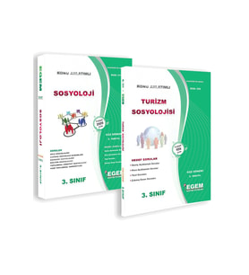 Egem Eğitim Yayınları AÖF 3. Sınıf Sosyoloji Güz Dönemi 5. Yarıyıl Konu Anlatımlı Soru Bankası (Çok Renkli)