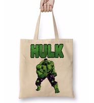 Hulk Yeşil Dev Bez Çanta Uzun Saplı