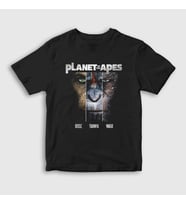 Presmono Unisex Çocuk Siyah Planet Of The Apes Maymunlar Cehennemi T-Shirt 481551tt