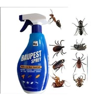 Baupest Sprey 400ML KaraSinek, Sivrisinek, Hamam Böceği, Pire, Kene, Tahtakurusu İçin Haşere İlacı