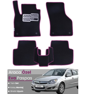 OPEL ASTRA H SEDAN (2004-2010) Uyumlu EVA Paspas Tam Set–Araca Özel,Kolay Montaj,Su Geçirmez