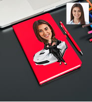 Kişiye Özel Araba Tasarımlı Karikatür Defter Ve Kalem Seti 55