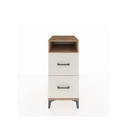 Kronos Komodin Tek Raflı 2 Çekmeceli 44x59x96 Çam-Aytaşı