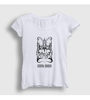 Presmono Kadın Beyaz Logo V2 Dimmu Borgir T-Shirt 142448tt (Beyaz)