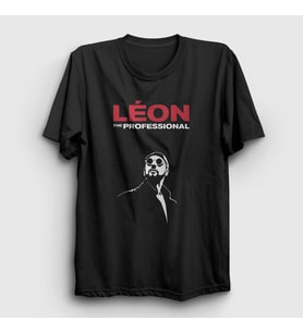 Presmono Unisex Siyah The Professional Film Leon T-Shirt 247278tt