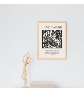 Henri Matisse Duvar Tablosu Çerçeveli 2'lü Set Ahşap Renk 30 x 42 Boyut/Ebat (Çok Renkli)