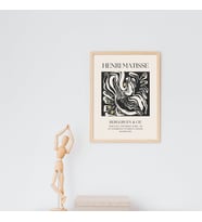 Henri Matisse Duvar Tablosu Çerçeveli 2'lü Set Ahşap Renk 30 x 42 Boyut/Ebat (Çok Renkli)