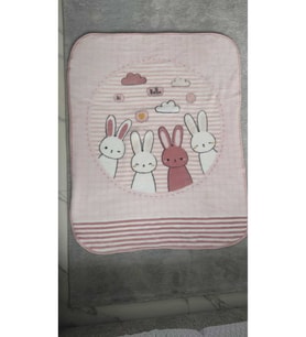 Hello Rabbıt Bebek Battaniyesi (100x120) [BEHREHANE]
