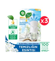 Air Wick Elektrikli Oda Kokusu Kit (Cihaz+Yedek Temizliğin Esintisi) x 3