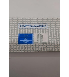 Altınyıldız Apartman Gelir Gider Makbuzu A5 Otokopili 14x20 (12 Li Paket)