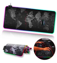 ALLY Dünya Desenli RGB Led Işıklı Oyuncu Mouse Pad 300*800*4MM-(5775) - SSSSSS2655-3986