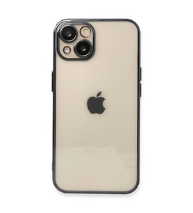 Apple İphone 13 Kılıf Razer Lensli Silikon - Siyah