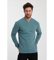ALEXANDERGARDI PATLI YAKA KAŞKORSE SWEATSHIRT(E23-72804) (İndigo)