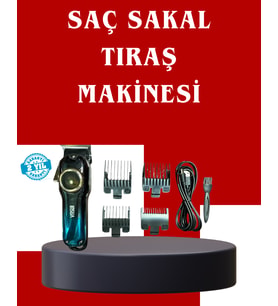 Uzun Çalışma Süreli LCD Göstergeli Saç Kesme Makinesi