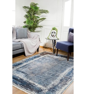 Dijital Kaymaz Yıkanabilir Mavi Minimalist Salon Halısı Mutfak Halısı Koridor Halısı Yolluk HLN1230