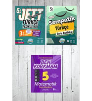 5.Sınıf Ünlüler Jett Türkçe Fasikülü-Sempatik Türkçe Soru Bankası (Karışık)