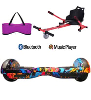 Citymate Elektrikli Kaykay Hoverboard Akıllı Denge 6.5 Inch + HoverKart + Çanta EXTREM PAKET D26