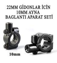 Motosiklet Atv Ayna Bağlantı Kütük Seti 10 mm