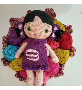 Elena Bebek Amigurumi Organik Oyuncak