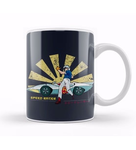 Speed Racer Retro Japanese Kupa Bardak Porselen