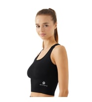 Activera® Göğüs Destekli Siyah Kadın Spor Sütyen