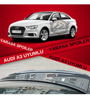 Audi A3 Bagaj Üstü Black Piano Yarasa Spoiler Bagaj Çıtası