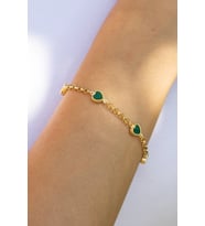 ÇGK KUYUMCULUK KALPLİ ALTIN BİLEKLİK (Gold)