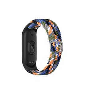 Mey İthalat® Mi Band 6 Kordon - Gri-Turuncu