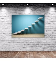 BK Home Üç Boyutlu Merdivenler Tasarımlı Kanvas Tablo 50x70cm-1