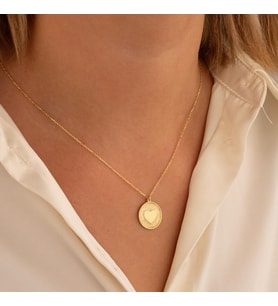 Kişiye Özel 925 Ayar Gümüş Kalp Model İstediğini Yazdır Kolye (Gold)