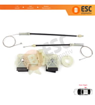 Ford Fiesta MK6 CB1 CCN JA8 JR8 2008-2017 4/5 Kapı İçin Elektrikli Arka Sağ Cam Kriko Tamir Seti