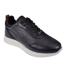 Hammer Jack Hakiki Deri Erkek Spor Ayakkabı Sneaker HJ-24260-M SİYAH