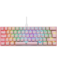 Gfc Life Store -  Majesty 62 Tuşlu Rgb Mini Gaming Oyuncu Mekanik Klavye Red Switch Pembe