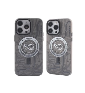 iPhone 14 Pro Max Kılıf Apollo Magneticsafe Desenli Kapak - Apollo Siyah - 1