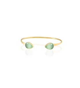 Kadir Jewellery 22 Ayar Altın Kaplama El İşçiliği Zirkon Taşlı Kadın Charm Bileklik